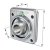 Flanged bearing unit square Eccentric Locking Collar PCSK30-208-XL